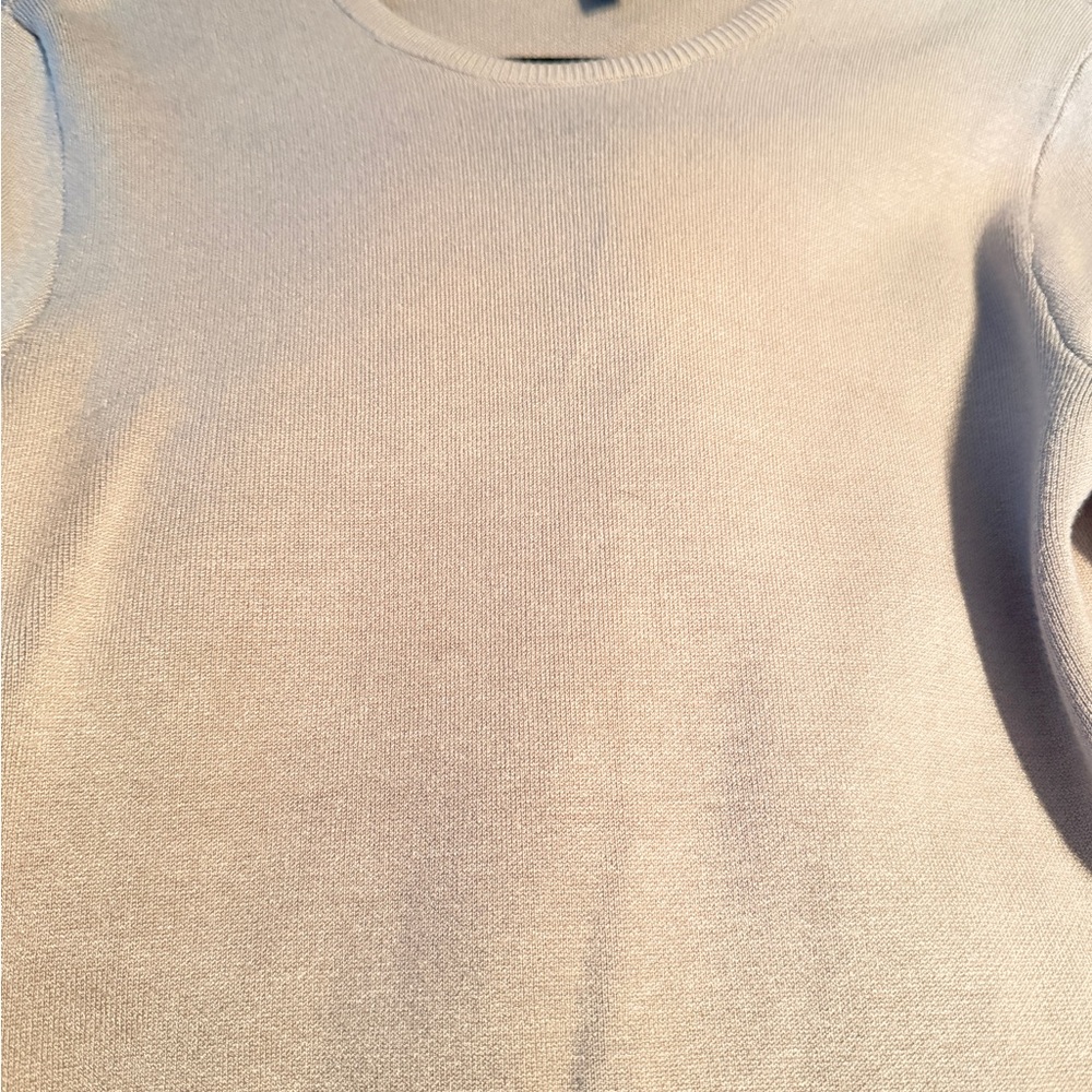 Express Cream Long Sleeve Dress - Picture 4 of 4